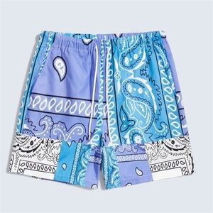 SHEIN Blue Paisley Men's Shorts